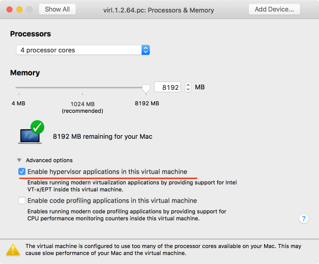 CiscoVirlVmwareFusion-CPU-Memory