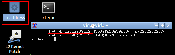 CiscoVirlVmwareWorkstation locate IP address