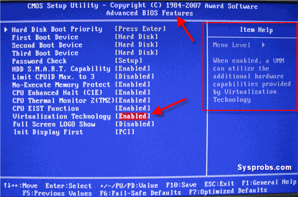 Ciscovirltroubleshootingissues BIOS VT-X virtualization